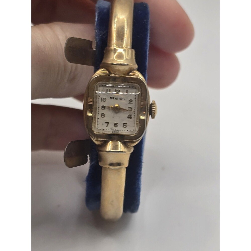 Vintage Benrus "Embraceable" Bangle Wristwatch with Original Case & Tag